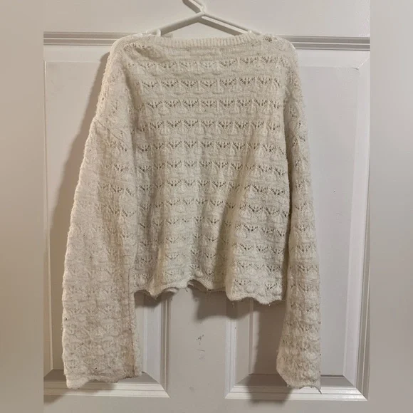 Zara Off-White Textured Kids Sweater - Picture 3 of 3